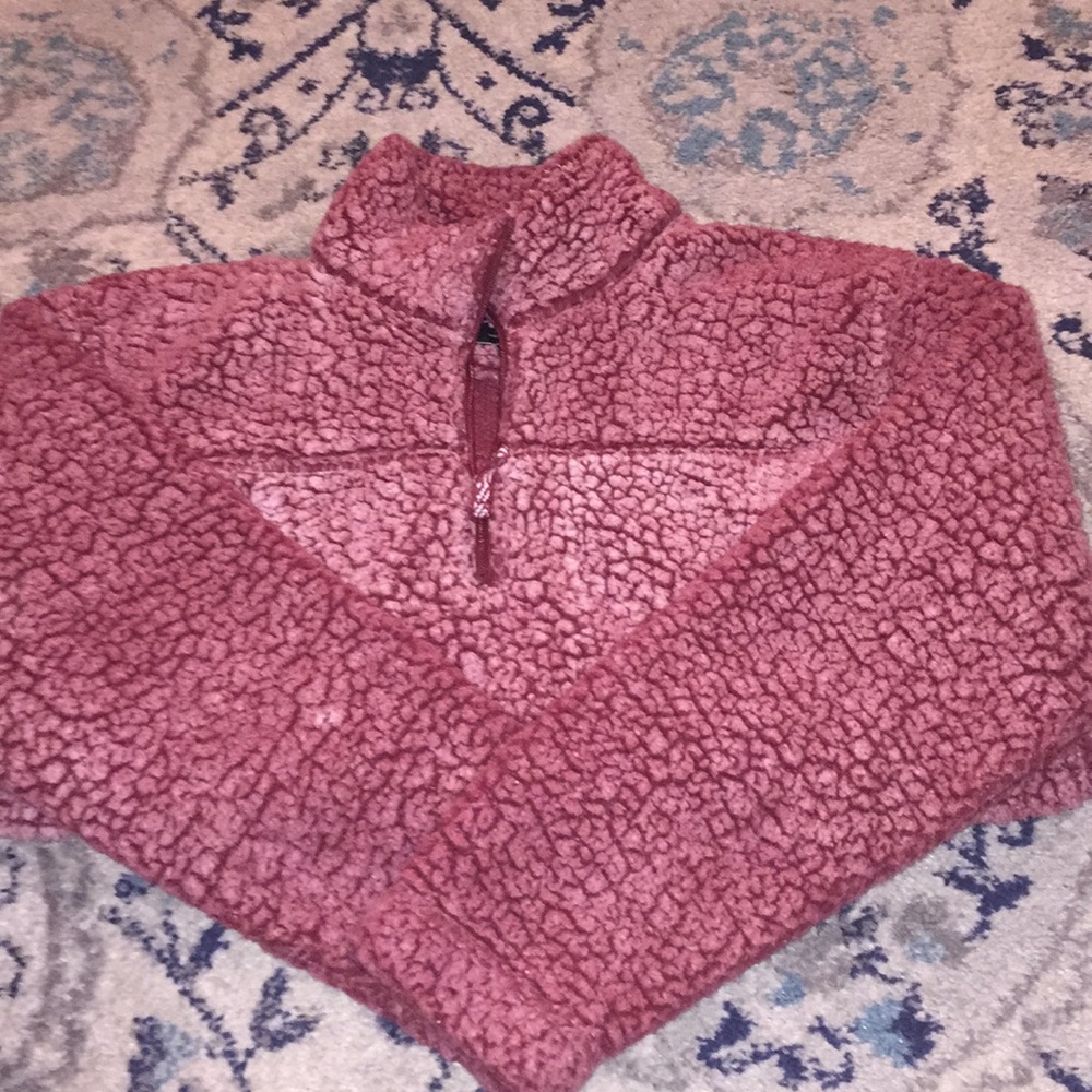 Maroon Sherpa! Like New!